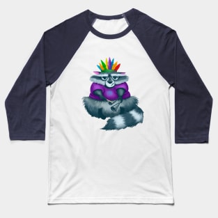 Raccoon playing agogo Baseball T-Shirt